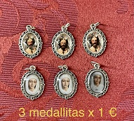 3 medallitas - 1 €